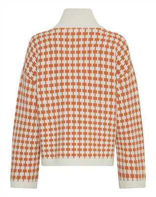 MSCHAmaria Zip Pullover - Egret/C Spice